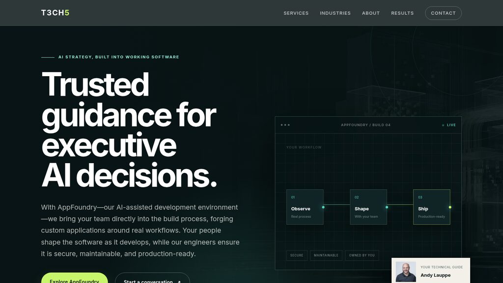 Desktop preview of the AppFoundry website